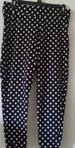 Torrid leggings black white polkadot